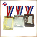 Gold Silver Copper Karate Medalhas Oca para fora medalhas com Ribbon